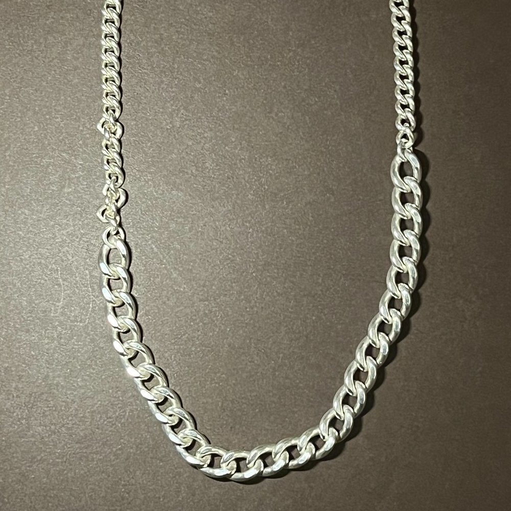 Sterling Silver Major Curb Choker